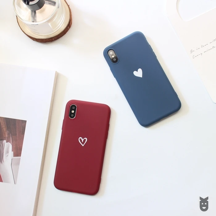 Для Apple iPhone 5 5S SE 6 6G 6s 7 8 Plus 7Plus 10 X XR Xs Max Love Heart Матовый Мягкий ТПУ Силиконовый противоударный чехол для телефона