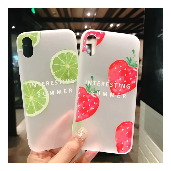 Модный чехол для телефона с 3D принтом Фруктов лимона клубники Чехлы iphone X XS MAX XR 6 6S