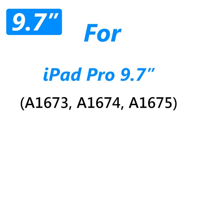Закаленное Стекло для Apple iPad 9,7 5th 6th A1954 Экран защитная пленка A1893 A1954 A1822 A1823 A1566 A1567 A1474 - Цвет: For IPad Pro 9.7