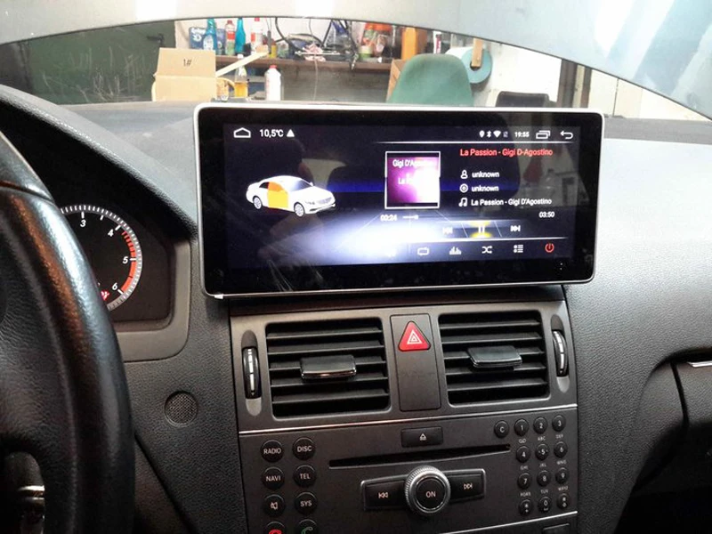 Android Dashboard радио для Merce des Ben z C Class W204 07-10 сменный планшет навигатор 10,2" дисплей 2G ram wifi BT экран