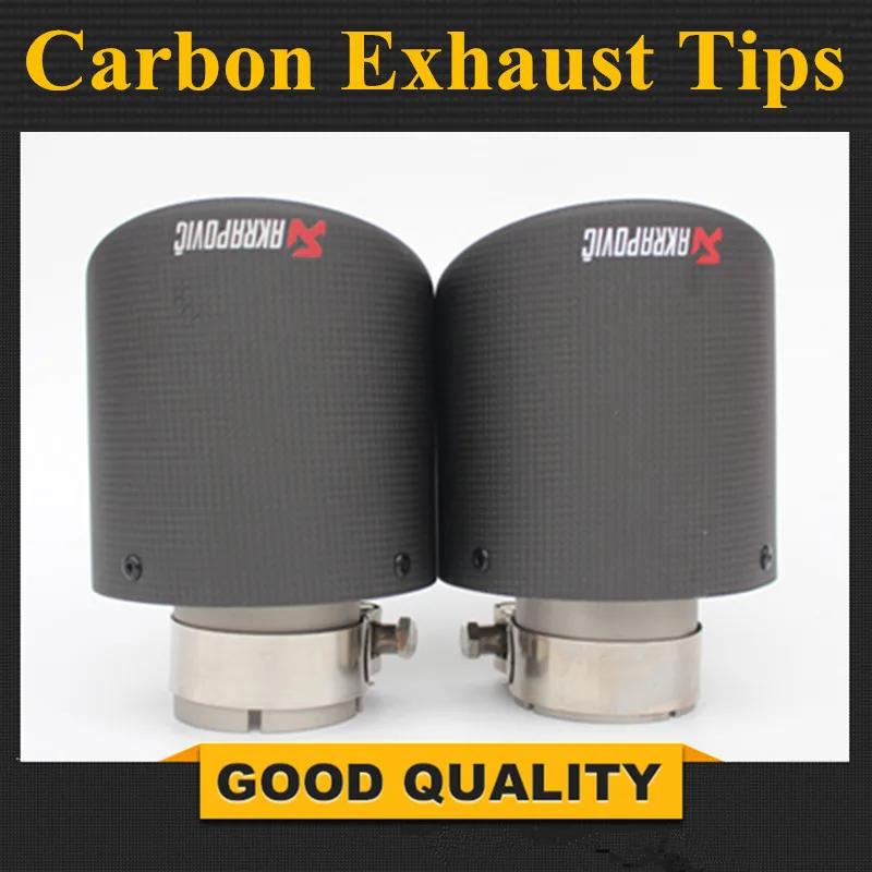 

Factory sale Classic Matte muffler CAR MODIFIDE MUFFLER pipe Akrapovic Carbon Fiber Exhaust Tip/Muffler Stainless Steel 114