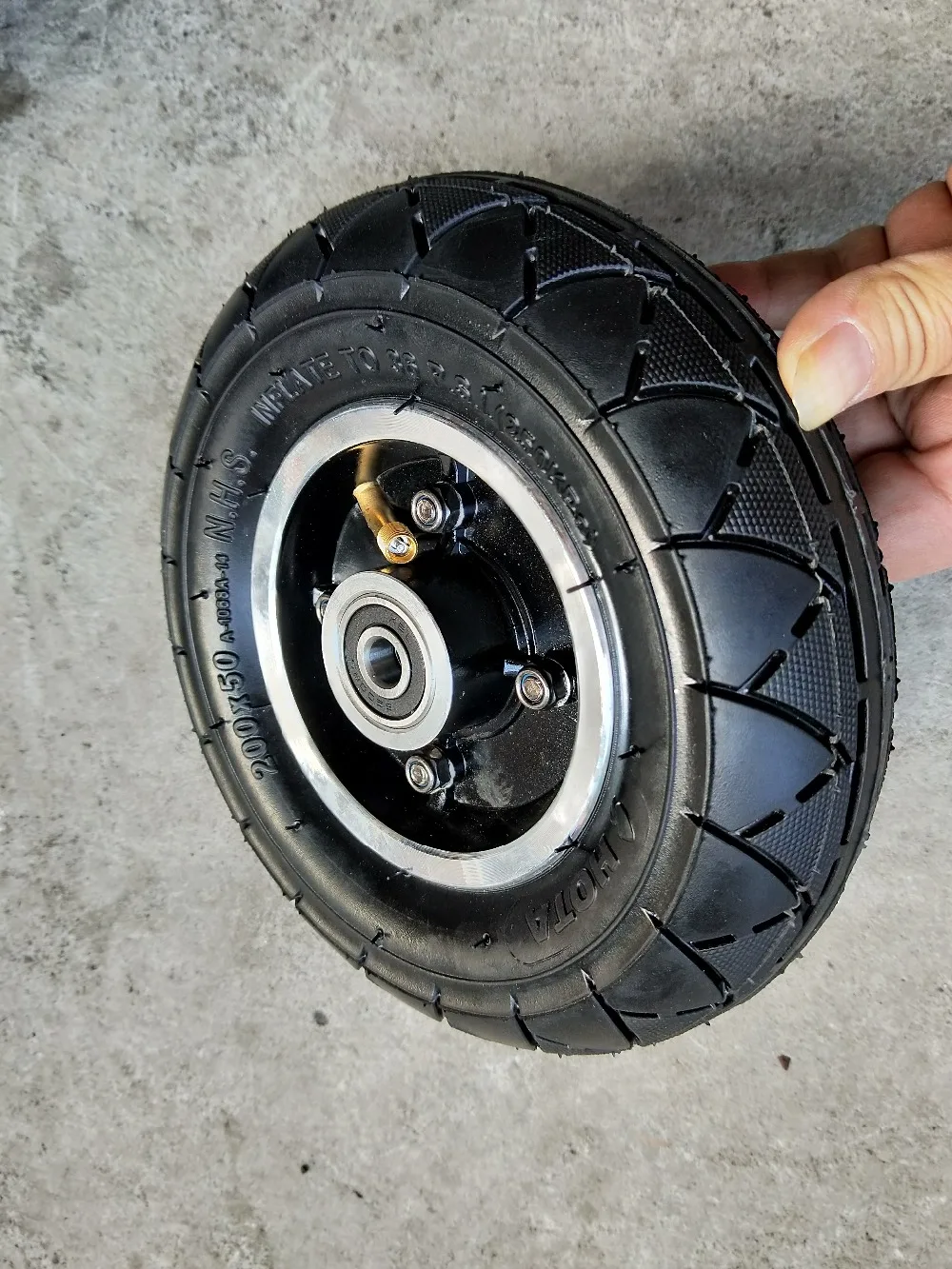 200x50 Подкачка колес электромобиль кольцо из алюминиевого сплава шина для покрышка для электроскутера ступицы колеса " скутер