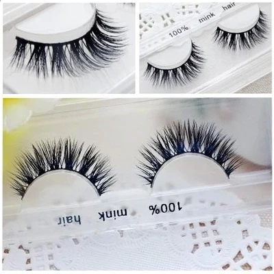 

Free shipping mink strip eyelashes soft thick long 100% real mink eyelash siberian mink fur eyelashes