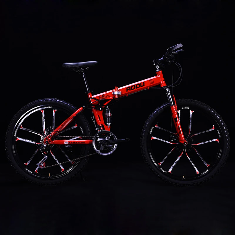 Clearance Mountain Bike 26" 21/24/27Speeds Aluminum Alloy Folding Variable Speed Cycling Double Vibration Damping Brakes For Man and Women 2 Clearance Mountain Bike 26" 21/24/27Speeds Aluminum Alloy Folding Variable Speed Cycling Double Vibration Damping Brakes For Man and Women 2