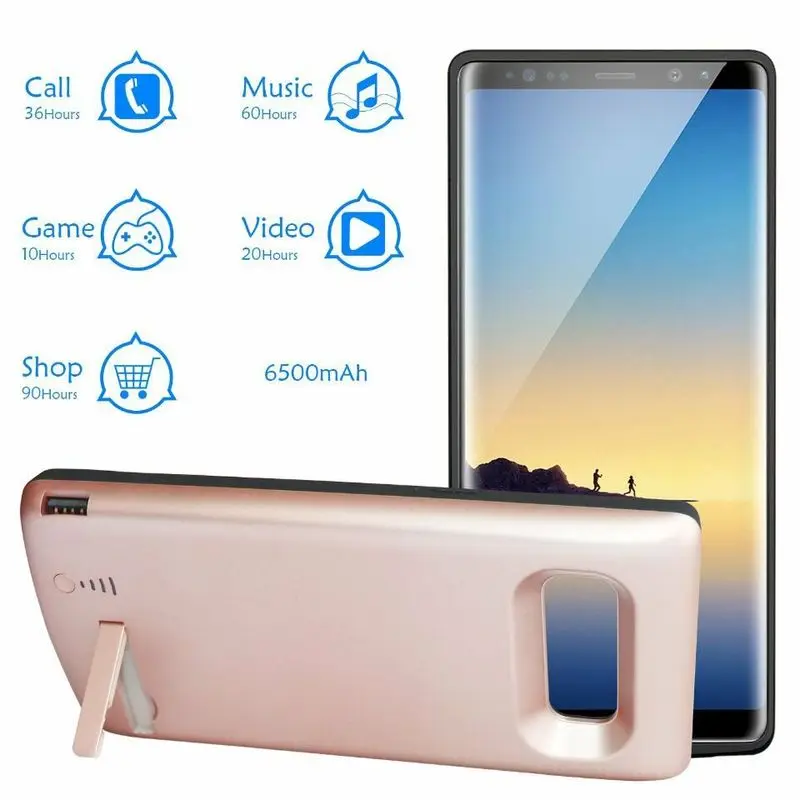 NENG 6500mAh Аккумулятор Чехол для samsung Galaxy Note 8 Note 9 аккумулятор блок Питания Внешнее зарядное устройство крышка зарядка резервного копирования