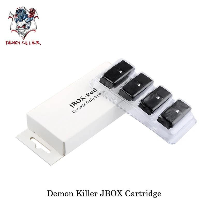 (4 шт./лот) электронные сигареты Demon Killer JBOX Pod картридж с керамической катушкой вейп
