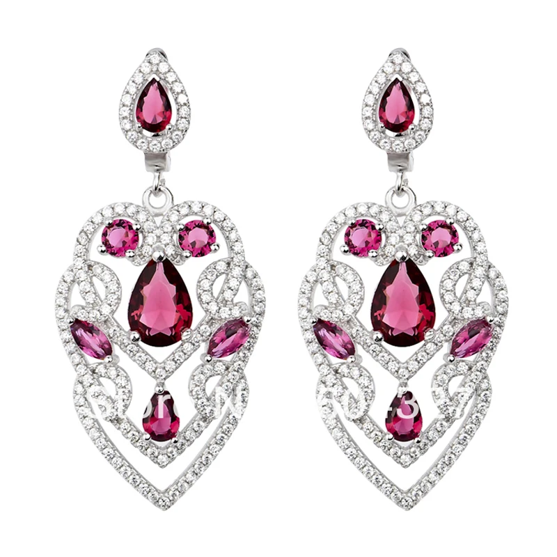 Free Shipping NEW Pure 925 Sterling font b Silver b font font b Earrings b font