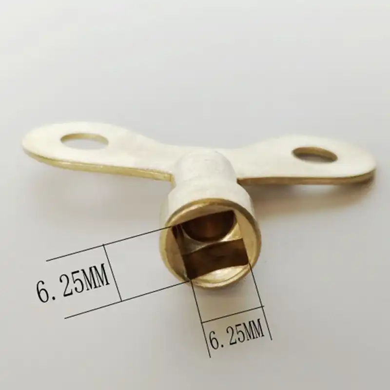 6 5mm Gold Tone Metal Water Tap Knob Switch Faucet Key For
