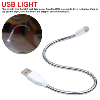 

USB LED Light Hose Light Creative Gift Flexible Light Lamp Keyboard lights Computer Book Reading Adjustable Lamp Hose