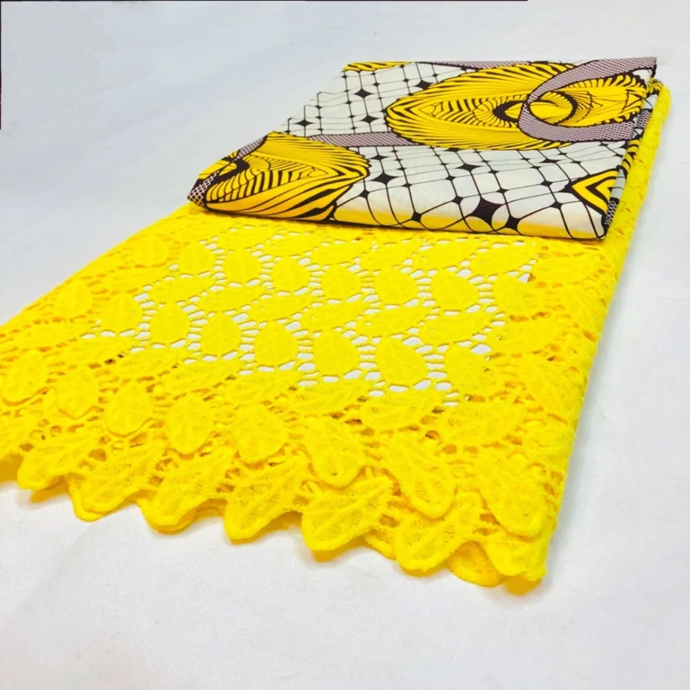 

nice african wax prints fabric corresponds net lace patchwork fabric,3 yards ankara fabric with 2.5 yards net fabric for wedding