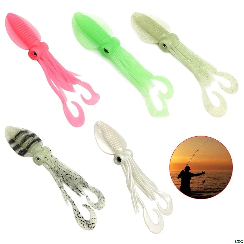 

Luminous Squid Shape Fake Bait Sea Fishing Simulation Wobbler Soft Baits 12 cm(4.72 in)/15 cm(5.91 in)/18 cm(7.09 in)