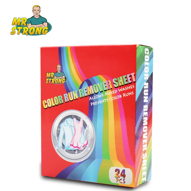 5Box/Lot Hot Sale Color Absorption Laundry Sheet Color Run Romover Sheet Household Clean