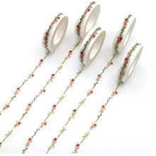 1 шт. креативная васи лента ветка дерева узоры декоративный клей маскирующая бумага ленты 10 м* 10 мм