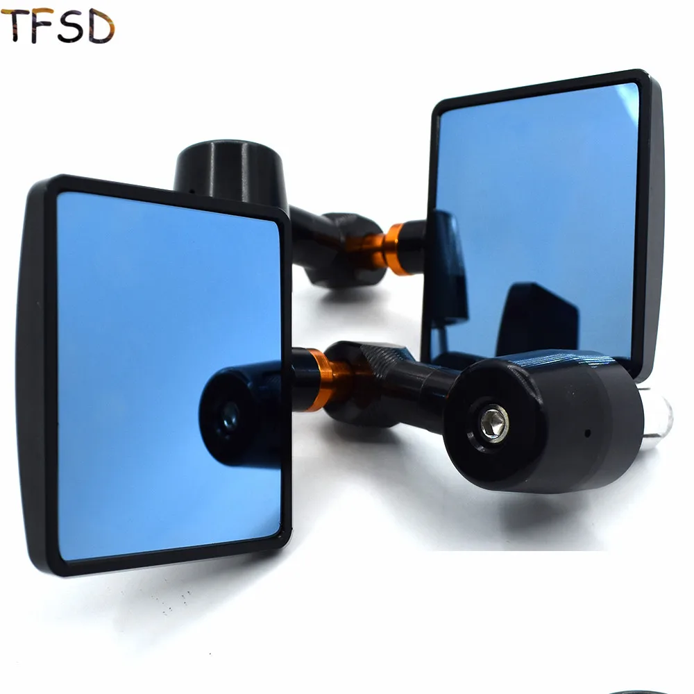 

Motorcycle accessories rearview side mirrors handle bar end 7/8 22mm square shape For Honda CBR250R CBR300R CB300F CBR500R