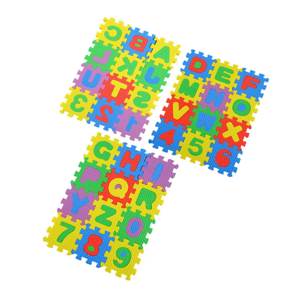 A-Z, алфавит, буквы, цифры, пенный коврик, игровой коврик, красочные головоломки, обучающая игрушка для детей