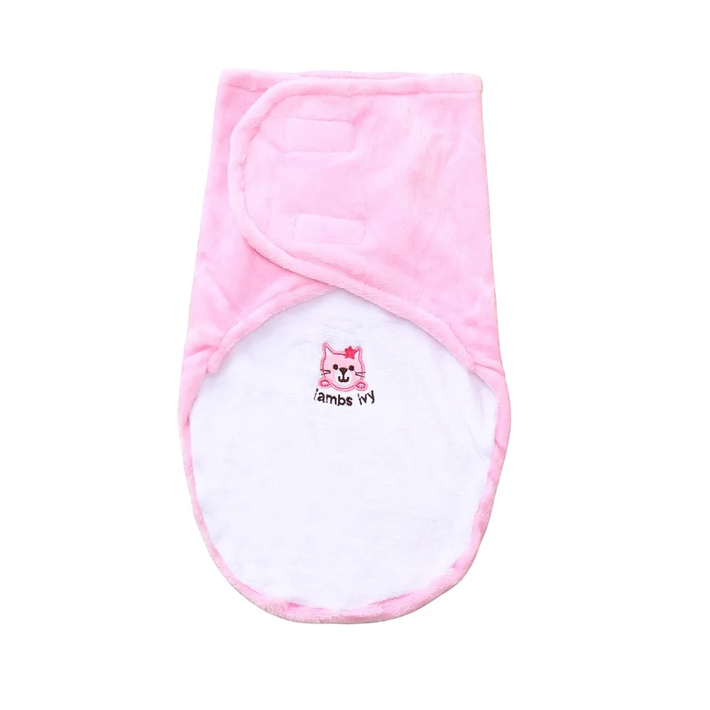 

LONSANT Infant Baby Sleeping Bag cute Embroidery Newborn Swaddle Toddler Soft Flannel 0-24Month Sleeping Blanket Wrap