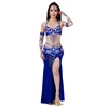 Women Sexy Belly Dance Top Bra & Beaded Belt 2 Pieces Belly Dance Costume Outfit Set Bras & Belt Female Bollywood Dance Clothes ► Photo 2/6