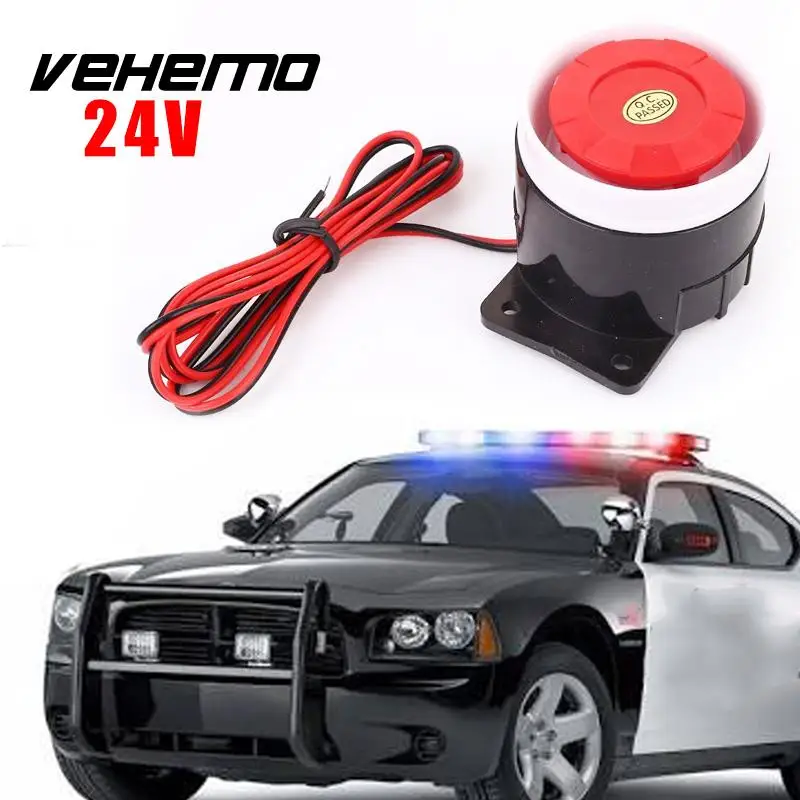 

Vehemo Loud Speaker Alarm Horn Tweeter 120DB 24V High Tone High Sensitivity Anti-Theft Siren Buzzer