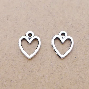 

300pcs Charm Love pendant 8*11mm 0.2g Antique silver Handmade Jewelry Making DIY Supplies European Alloy accessories Hot