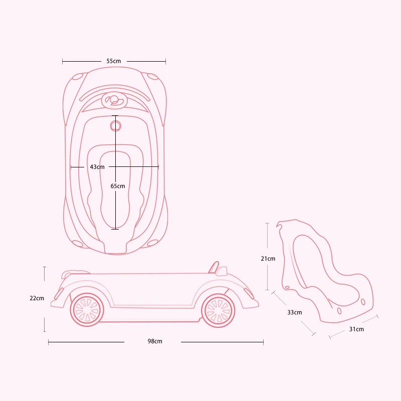 New Baby Items Lying Shower Car Shape Infant Baby Children Bath tub for free gift New Baby Items Lying Shower Car Shape Infant Baby Children Bath tub for free gift