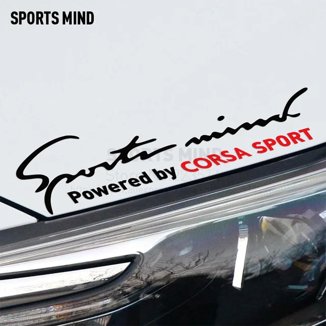 US $8.38 2 Pieces Sports Mind Car Lamp Eyebrow Vinyl motorcycle car Sticker car styling For Opel corsa d cor