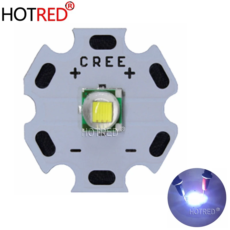 1PCS CREE XML XM-L T6 LED U2 10W Cold White 10000K Warm White High ...