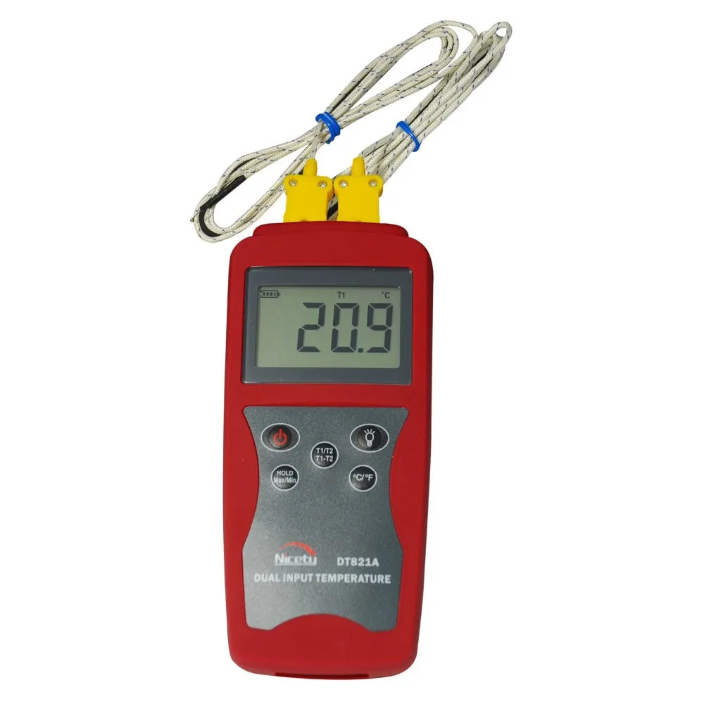 

Contact thermometer, DT821A thermocouple thermometer, digital thermometer