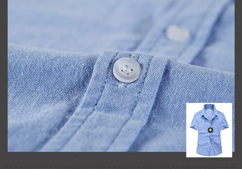 Оригинальный бренд АФН джип Для мужчин джинсовые рубашки Лето 2017 г. натуральный хлопок 100% Пот Короткий рукав военные Повседневное camisa