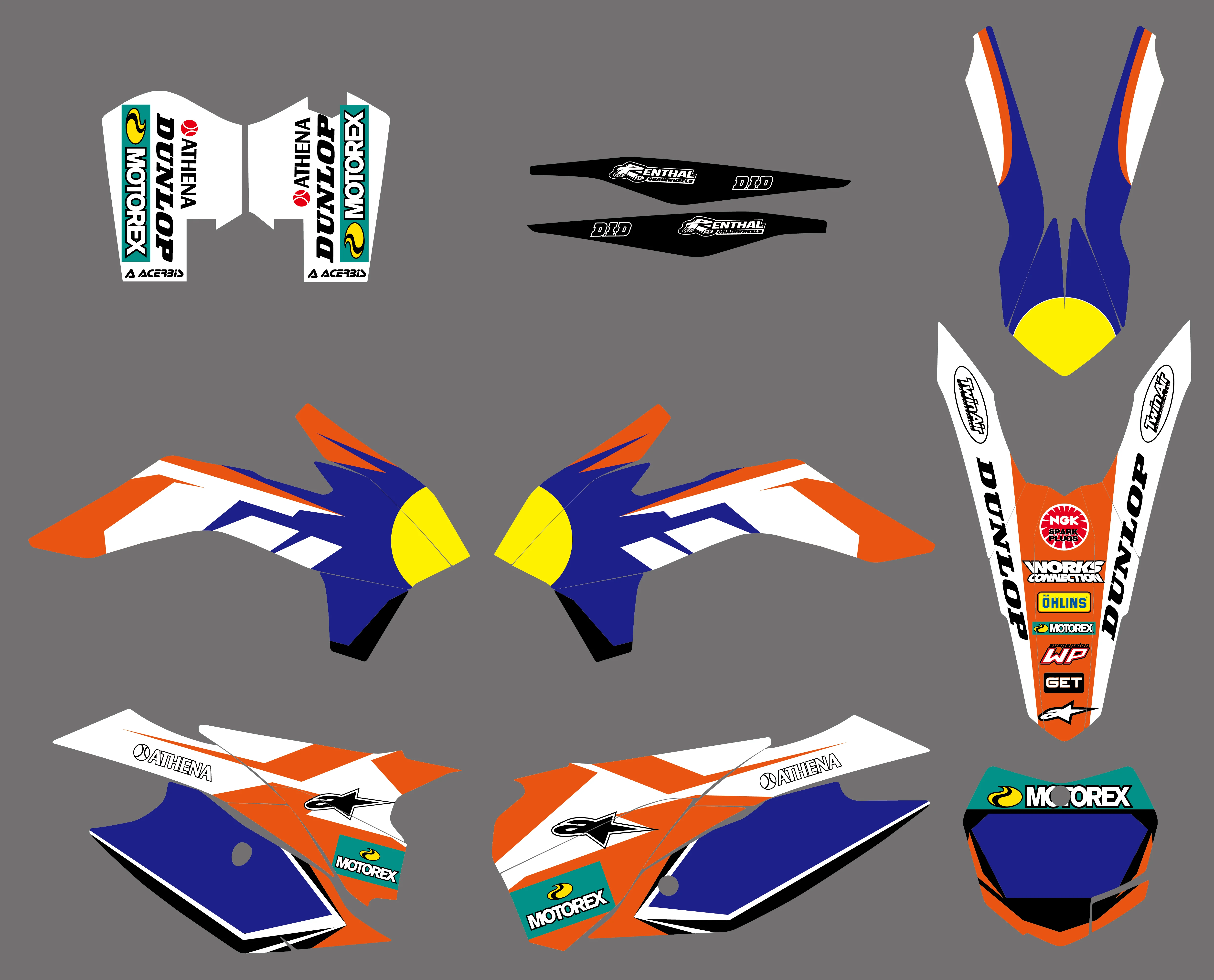 NICECNC Team Background Graphic Decals Stickers Kit For KTM SX SXF SX-F XC XCF XC-F 125 150 200 250 300 350 400 450 2013-2015 NICECNC Team Background Graphic Decals Stickers Kit For KTM SX SXF SX-F XC XCF XC-F 125 150 200 250 300 350 400 450 2013-2015
