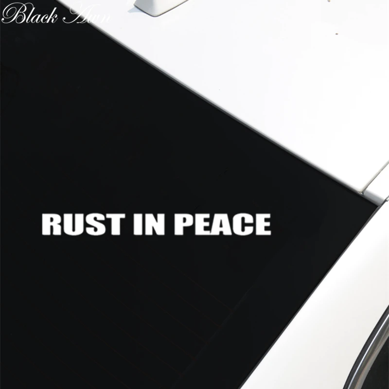 

Rust In Peace Funny Truck Car Window sticker decal D080