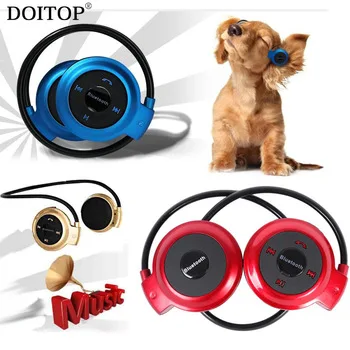 DOITOP Foldable Neckband Sport Music Wireless Bluetooth Earphone Handsfree Stereo Headset Earpiece Headphone Support TF Card