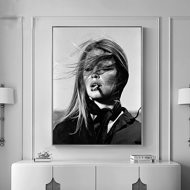 Classical Movie Star Black and White Figure Poster on Canvas Print Paintings 2