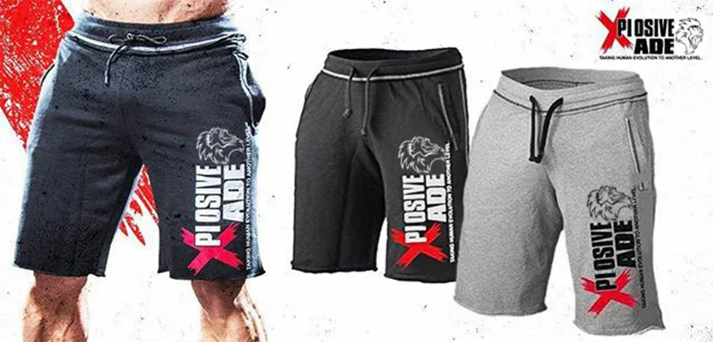 Для мужчин 2019 летние хлопковые шорты свободного кроя человек тренажерные залы Фитнес по колено пот Штаны Мужские штаны для бега и