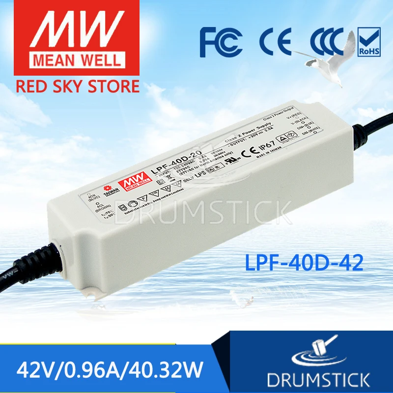 Advantages MEAN WELL LPF-40D-42 42V 0.96A meanwell LPF-40D 42V 40.32W Single Output LED Switching Power Supply Advantages MEAN WELL LPF-40D-42 42V 0.96A meanwell LPF-40D 42V 40.32W Single Output LED Switching Power Supply