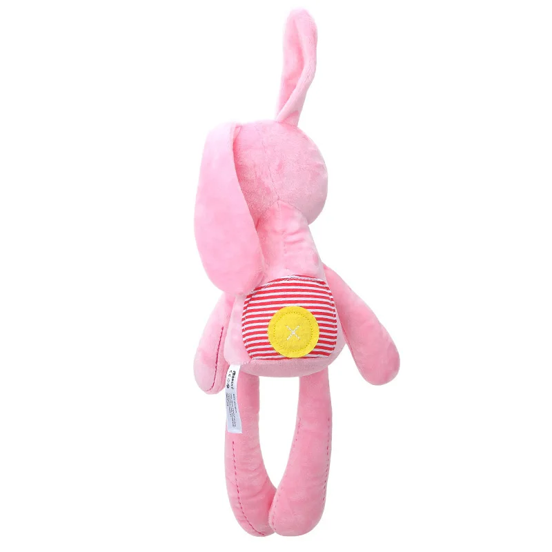 Pink/White 40cm Baby Rabbit Sleeping Comfort Doll Plush Toys Smooth Obedient Rabbit Sleep Calm Doll