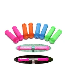 Rubber Grip Handle Handlebar Grips Colorful Blue Red Anti-skid Child Children Kids Bike Bicycle Tricycle Skateboard Scooter