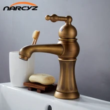 Grifos de lavabo antiguo Torneira Banheiro lavabo de baño grifo mezclador de latón caliente y frío grifo Vintage de un solo agujero XT920