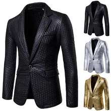 Мужские Формальные приталенные официальные костюмы на одной пуговице, мужской стиль, модный самомоднейший и яркий костюм, однотонное пальто, M-2XL