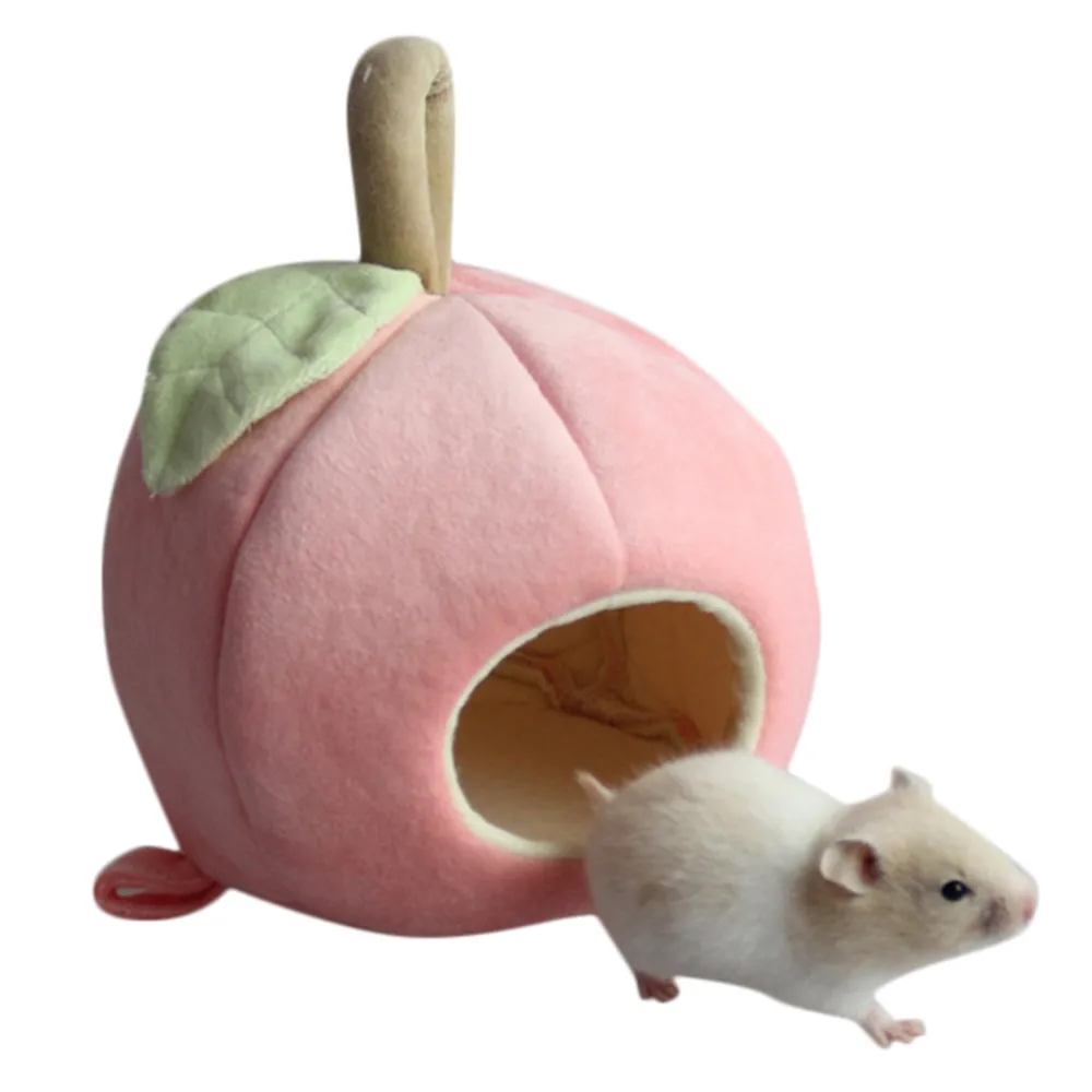 

Squirrel Bed Nest Hamster House Cage Accessories Mini Animals Guinea Pigs Hamster Bed Cute Plush Winter Warm Hamster Bed