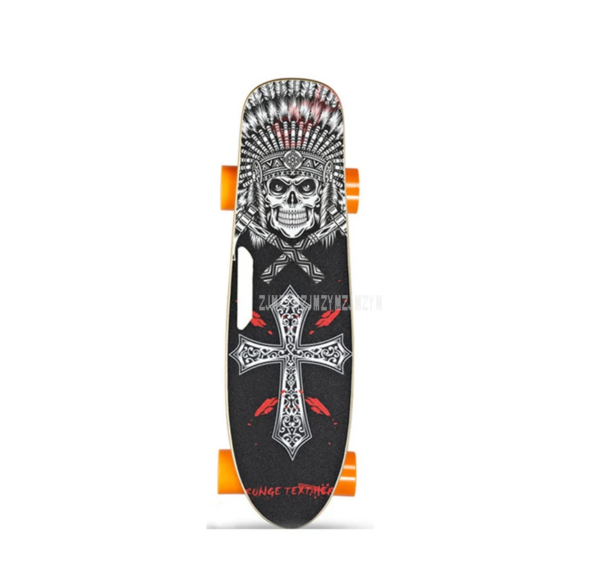  150W 4-Wheel Electric Remote Control Skateboard Scooter Wood Longboard Skate Board Mileage 10-15km 