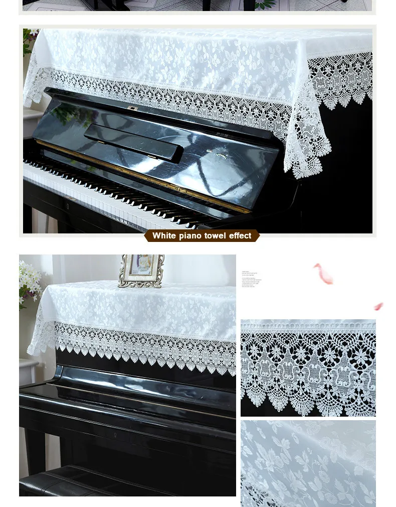 Proud Rose, 90*180 см, кружевная крышка для пианино, вышивка, полотенце для пианино, скатерть, корейский стиль, домашний чехол для пыли