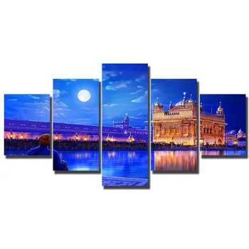 

Artryst Canvas Wall Art Modular poster Home Decortion In the moonlight staring at the magnificent alone HD print painting WY378