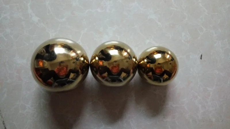 Gloden 304 # полый шар из нержавеющей стали мяч украшения декоративные Titanium шары 80 90 100 мм 3 шт