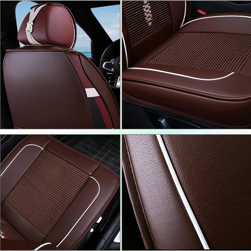 Ice silk car seat covers for lada granta priora vesta kalina largus xray auto accessories Car seat