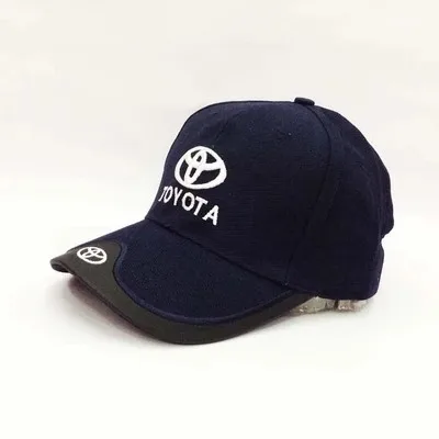 4 сезона Автомобильный Вентилятор логотип TOYOTA бейсболка хлопок Вышивка Головной убор от солнца Кепка-Снэпбэк Шапки - Цвет: 4