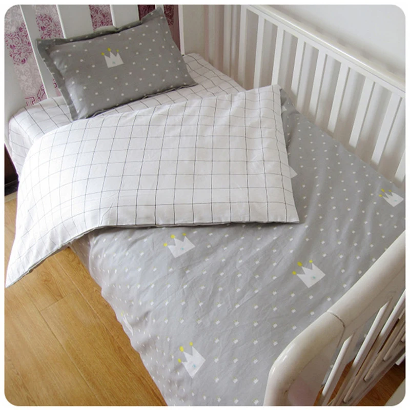 

Appoint Wishdom Baby Bedding 3 Piece Set 100% Cotton Comfort Protects Your Child Sheets + Pillowcase + Quilt cover