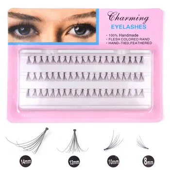 

Volume Individual Silk Eyelashes Natural Handmade 8/10/12/14mm False Eyelash Extension Makeup Tools