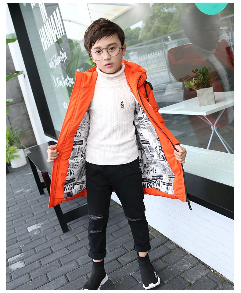 2017 High Quality Hooded Thick Boys Winter Down Coats For Kids Big Pocket Jackets Girls Clothes Children Tops Outerwear Clothing (12)