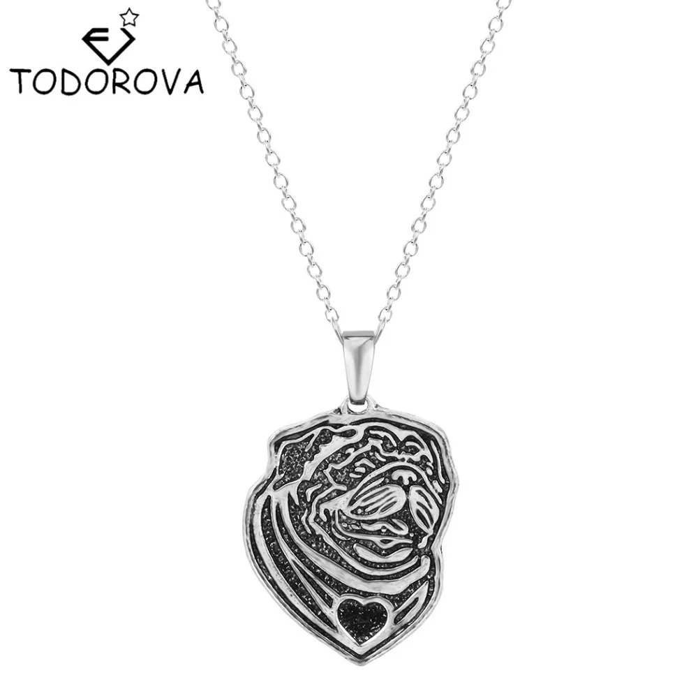 

Todorova Personalized Animal Pug Dog Charm Pendant for Friends Decoration Necklace Statement Jewelry Pet Lovers Gift for Women