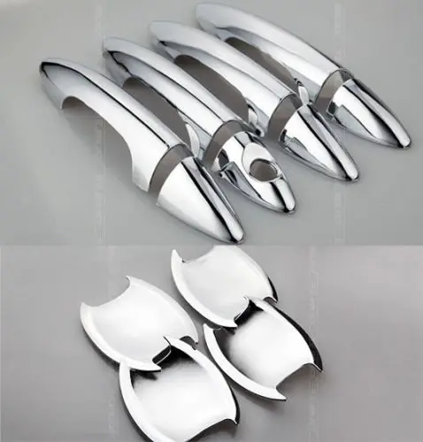 

FIT FOR HYUNDAI ACCENT SOLARIS CHROME DOOR HANDLE+BOWL COVER CUP TRIM BEZEL